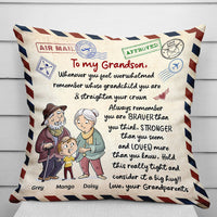 Thumbnail for Personalized Letter To My Grandson Granddaughter Pillow, Gift For Grandpa Grandma CHI-THUY