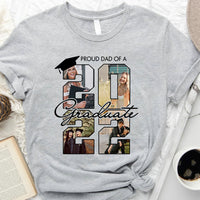 Thumbnail for Proud Mom Graduate Shirt, 4 Photos Graduation T-shirt