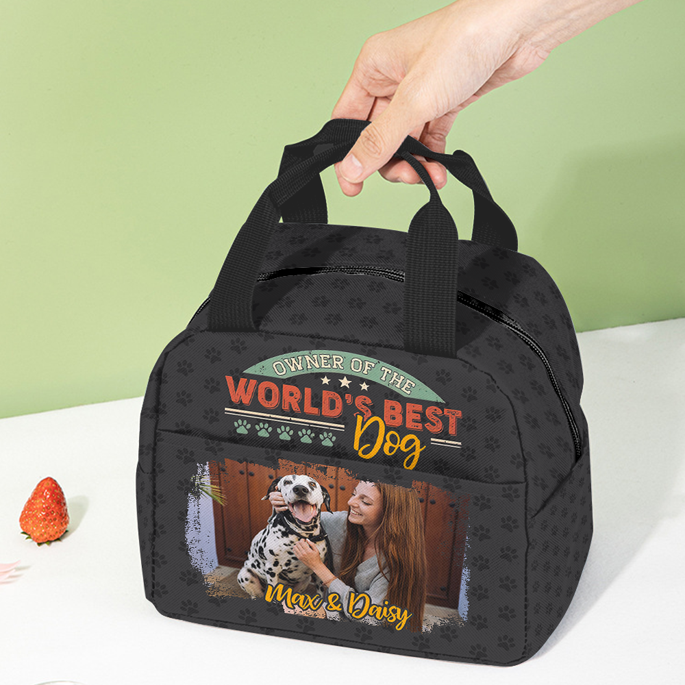 Personalized Owner Of The World Dog Cat Mom Dad Lunch Bag, Gift For Pet Lovers