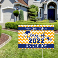 Thumbnail for Chevron Design Graduation Lawn Sign With Stake, Photo Yard Sign