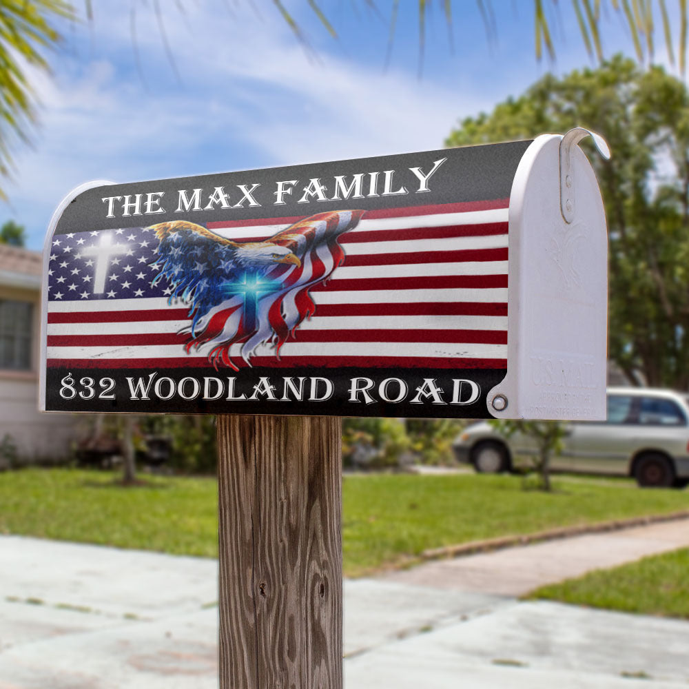 Eagle America Flag Magnetic Mailbox Cover