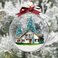 Thumbnail for Personalized 3D Acrylic Ball Ornament - Christmas Gift For Family - New Home New Begingings House Photo