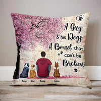 Thumbnail for Personalized A Girl & Her Dog A Bond That Can't Be Broken Pillow, Gift For Dog Mom Dog Dad Dung-Thuy