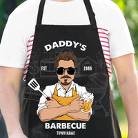 Thumbnail for Daddy's Barbecue Apron, Gift For Dad, Custom Text & Clipart