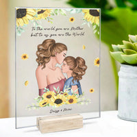 Thumbnail for Mother And Daughter Acrylic Plaque With Wood Stand