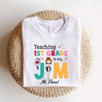 Thumbnail for Teaching Is My Jam Teacher Tshirt, DIY Back To School Gift