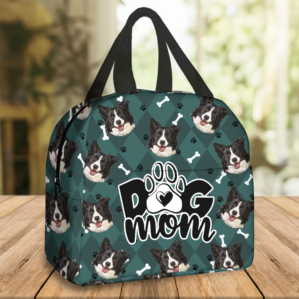 Upload Pet Image With Name Multicolor Lunch Bag, Gift For Dog Cat Lovers AI