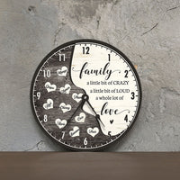 Thumbnail for Personalized Family A Whole Of Love Wall Wooden Clock, Gift For Family CHI-THUY