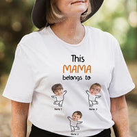 Thumbnail for Personalized This Mom Grandma Belongs To Kids T-shirt, Gift For Mom Mother's Day CustomCat