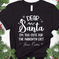 Thumbnail for Custom Dear Santa Christmas Family T-Shirts, Christmas Gift CustomCat