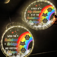 Thumbnail for Personalized Led Acrylic Ornament - Memorial Gift For Pet Lovers - Rainbow Bridge Dog Cat Loss