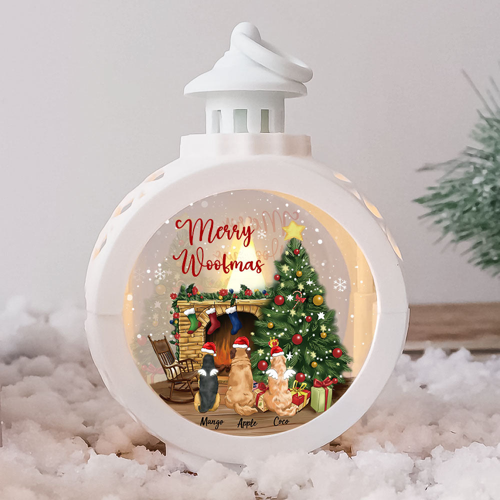 Custom Merry Christmas With Dog Cat LED Light Ornament, Christmas Gift YHN-THUY