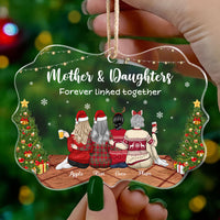 Thumbnail for Mother & Daughters Forever Linked Together Printed Acrylic Ornament YHN-THUY