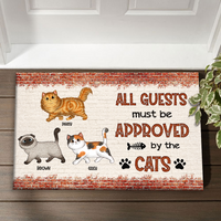 Thumbnail for Personalized All Guests Be Approved By Cats House Doormat, Decor Gift For Cat Lover CHI-THUY