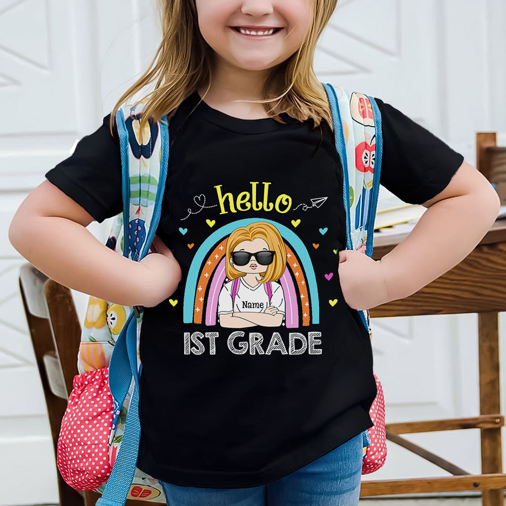 Hello Kindergarten 1st 2nd 3rd Grade Kid T-Shirt, Back To School Gift