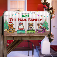 Thumbnail for Custom Naughty Cats And Dogs Mailbox Cover, Christmas Gift MD-M221026001 YHN-THUY