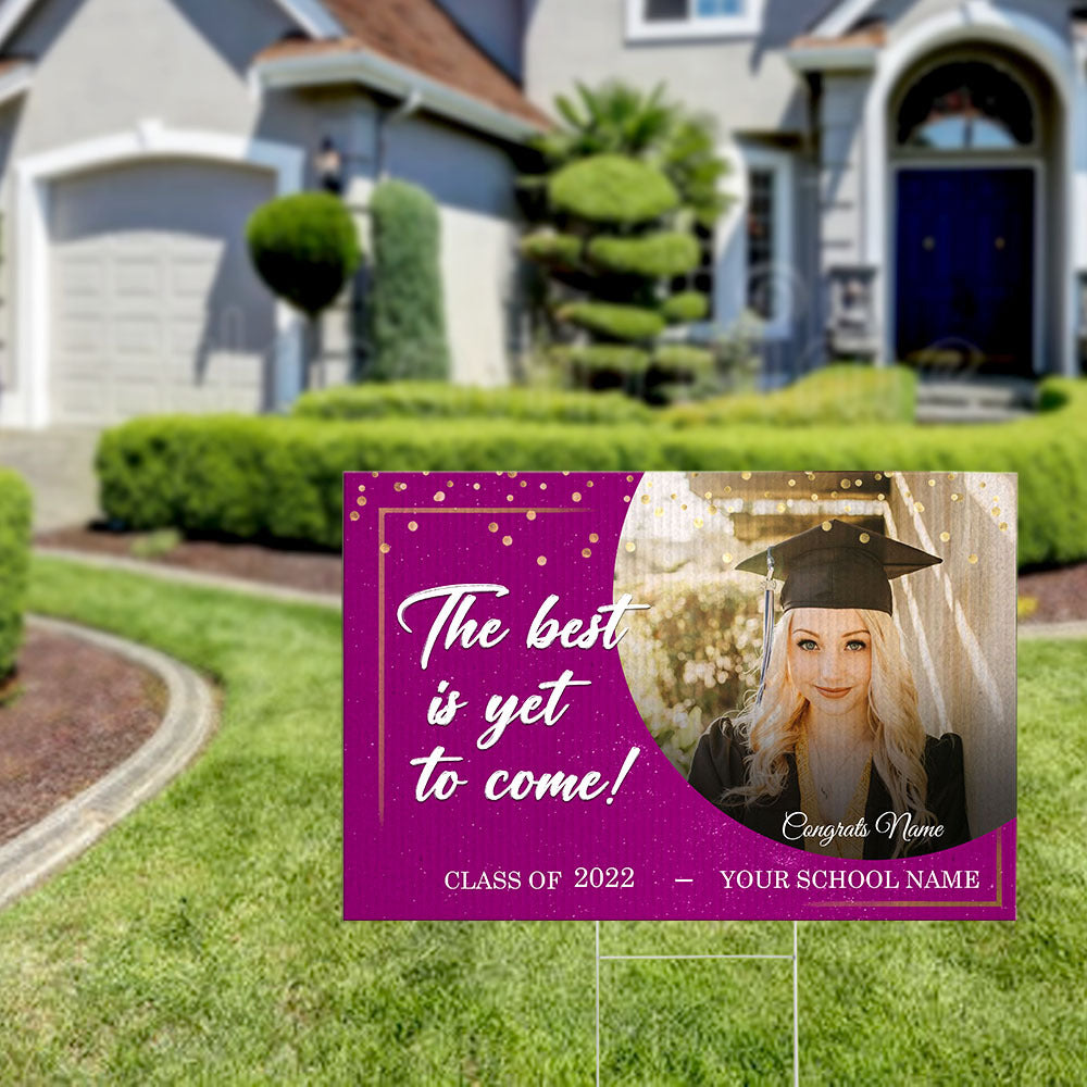 We Are So Proud Of You Graduation Lawn Sign, Photo Yard Sign