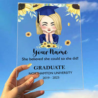 Thumbnail for Personalized Face Senior Class Of 2023, Graduation Acrylic Plaque With Stand AC