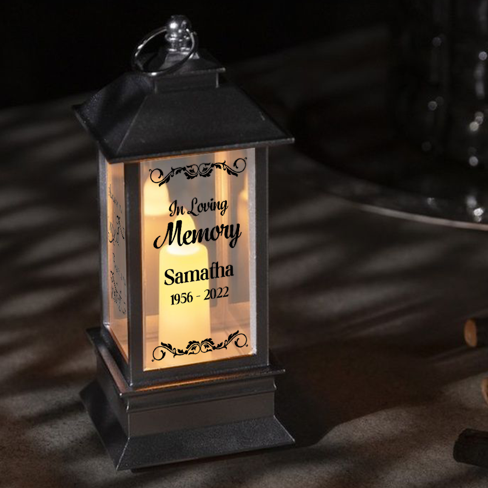 Custom There Are Some Who Bring A Light Photo Memorial Lantern, Sympathy Gift YHN-YEN