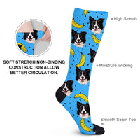 Thumbnail for Custom Pet Face Cutout Photo Christmas Socks, Christmas Gift YHN-THUY