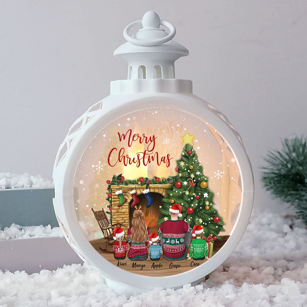 Custom Family Christmas 2022 LED Light Ornament, Christmas Gift YHN-THUY