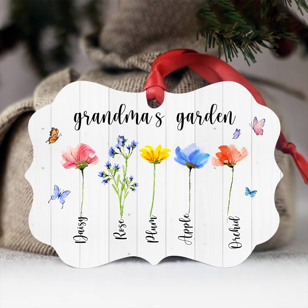 Personalized Grandma Garden Christmas Benelux MDF Ornament CHI-YEN