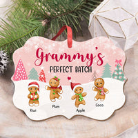 Thumbnail for Personalized Mom Grandma Perfect Batch Grandkids Printed Wood Ornament, Christmas Gift For Grandparent