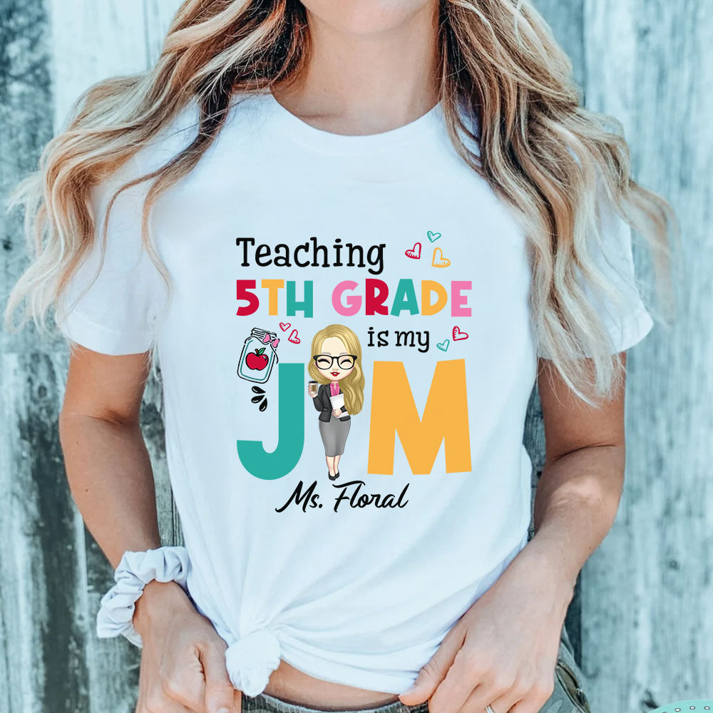 Teaching Is My Jam Teacher Tshirt, DIY Back To School Gift