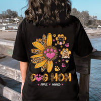 Thumbnail for Sunflower Dog Mom 2022 Back Tshirt, DIY Tshirt For Dog Mom