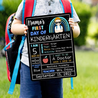 Thumbnail for Reusable 2-in-1 First & Last Day Of School Chalkboard Sign