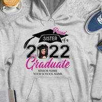 Thumbnail for Proud Sister Graduation T-Shirt, Family Graduation Tee