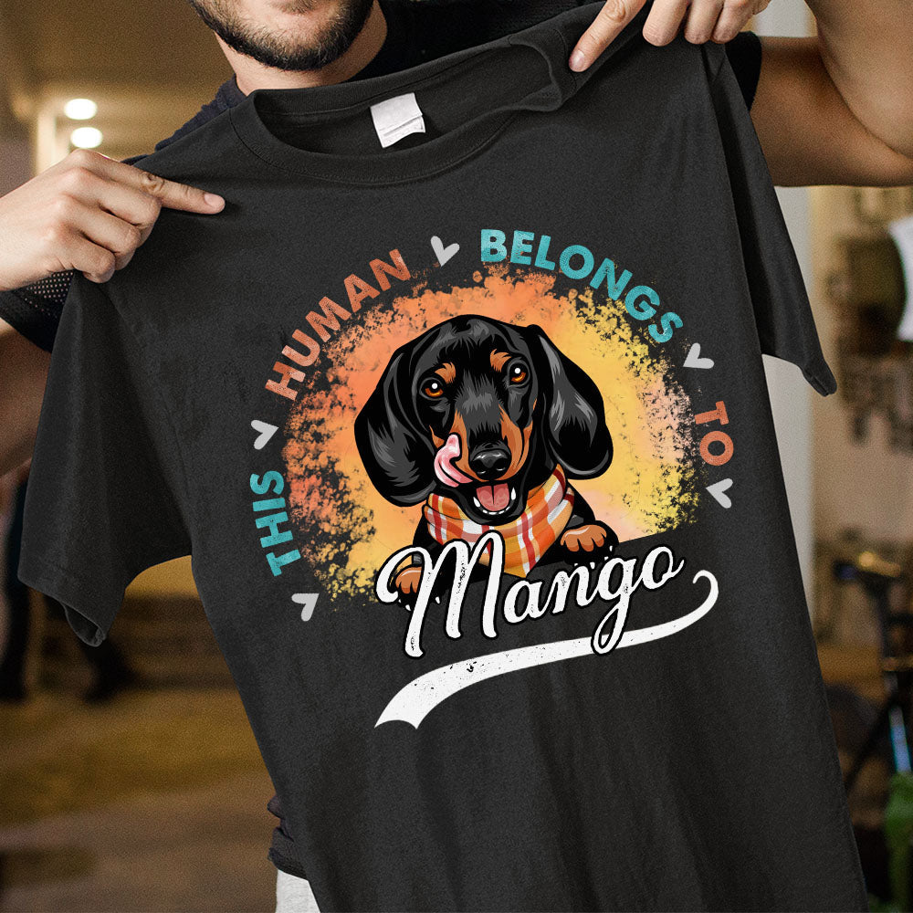 Personalized Human Belongs To This Dog Fall Vibe T-shirt/ Hoodie CustomCat