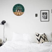 Thumbnail for Personalized In This House We Narrate The Dog Thoughts Wooden Wall Clock, Gift For Dog Lover CHI-YEN