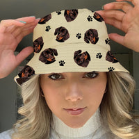 Thumbnail for Custom Pet Face 3D Bucket Hat, Summer Handmade Hat, Dog Lover Gift