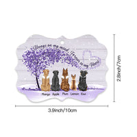 Thumbnail for I'm Always With You Personalized Memorial Dog Printed Wood Ornament, Sympathy Gift For Dog Lover