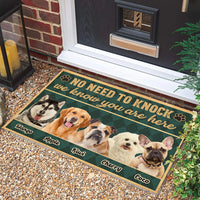 Thumbnail for Personalized No Need To Knock Dog Cat Welcome House Doormat, Gift For Pet Lovers CHI-DIEP