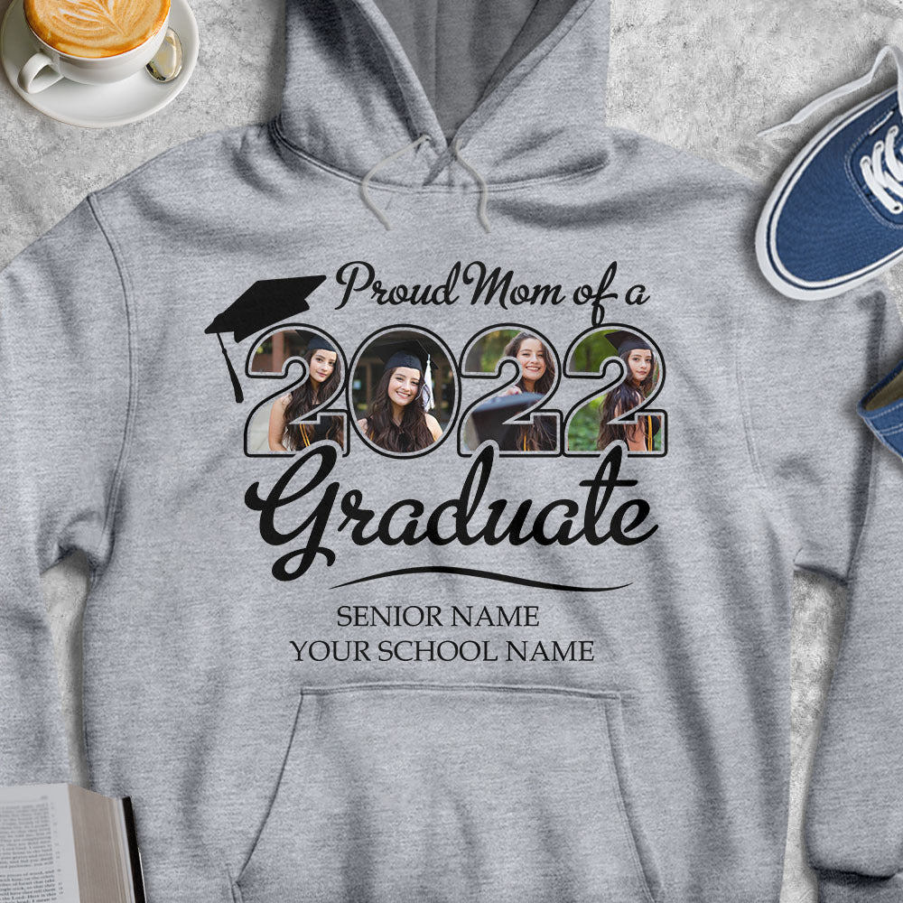 Proud Family Of A 2022 Graduate Shirt With 4 Images