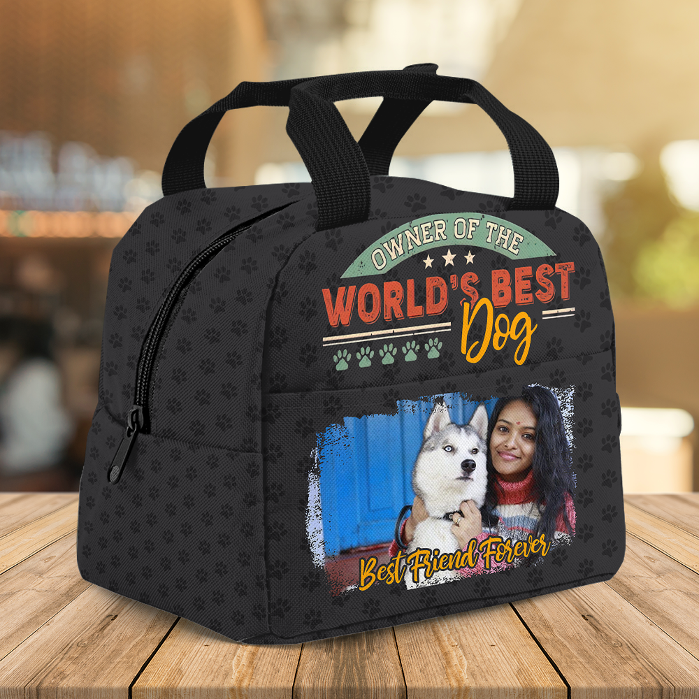 Personalized Owner Of The World Dog Cat Mom Dad Lunch Bag, Gift For Pet Lovers