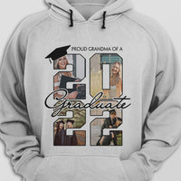 Thumbnail for Proud Mom Graduate Shirt, 4 Photos Graduation T-shirt