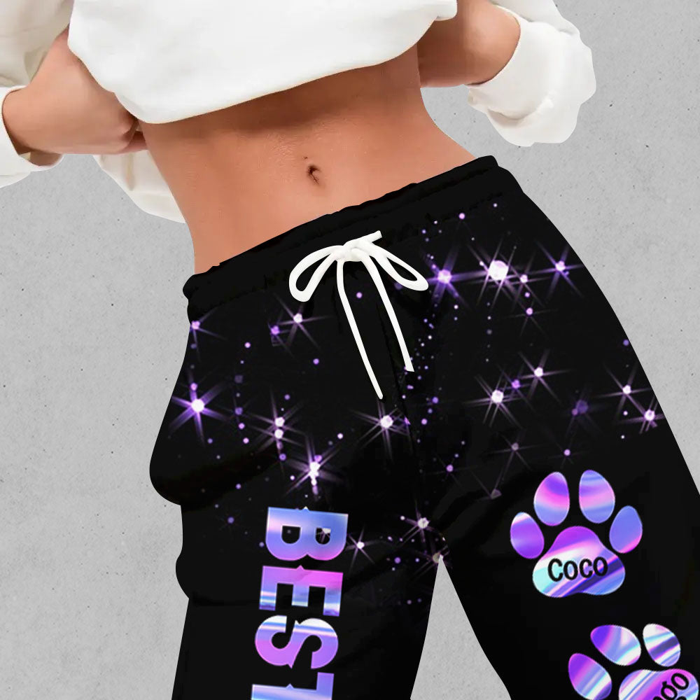 Custom Hologram Dog Mom Dog Dad Sweatpants, Best Gift For Dog Lovers Dung- Thuy