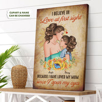 Thumbnail for I Believe In Love Daughter & Mom Canvas Wall Art