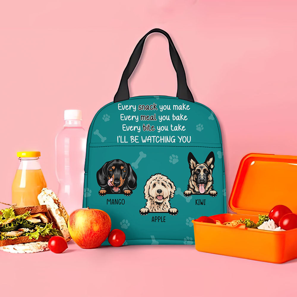 Personalized Dog Every Snack You Make Lunch Bag, Gift For Dog Mom AI