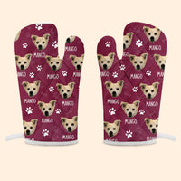 Thumbnail for Custom Paws Dog Cat Oven Mitts & Potholder, Pet Lover Gift YHN-THUY