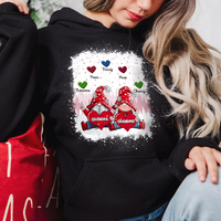 Thumbnail for Custom Grandma Gnome Sweet Hearts Bleach T- Shirt, Hoodie , Christmas Gift For Family CustomCat