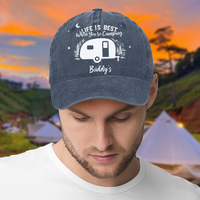 Thumbnail for Happy Campers Custom RV Camping Cap, camping Lover Gifts JonxiFon