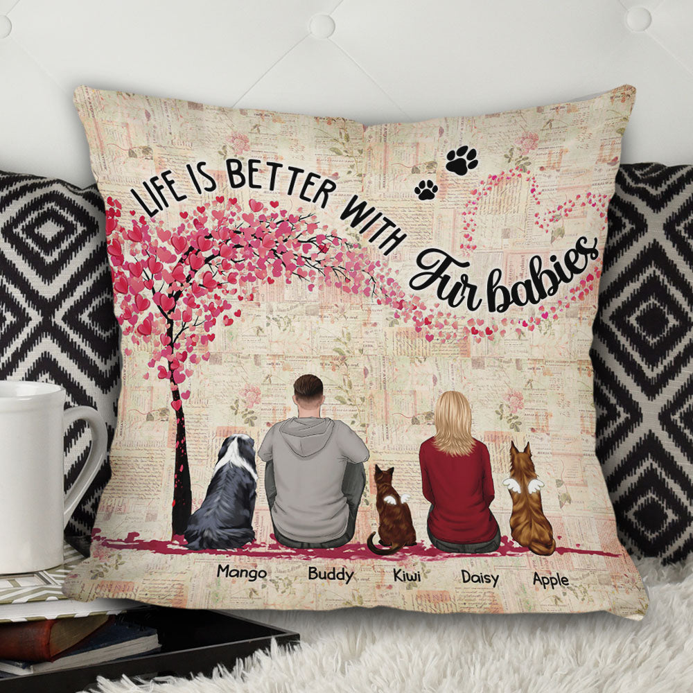 Personalized You & Me And The Dogs Couple Pillow, Dog Lovers Gifts, Couple Gifts, LGBT Couple Dung-Thuy