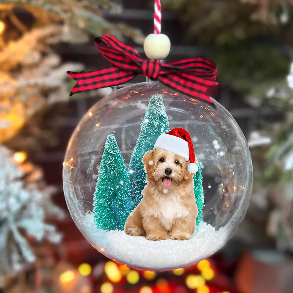 Personalized 3D Acrylic Ball Ornament - Christmas Gift For Pet Lovers - Dog Cat Photo