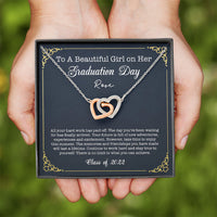 Thumbnail for To A Beautiful Girl on Her Graduation Day Message Card Necklace