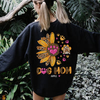 Thumbnail for Sunflower Dog Mom 2022 Back Tshirt, DIY Tshirt For Dog Mom