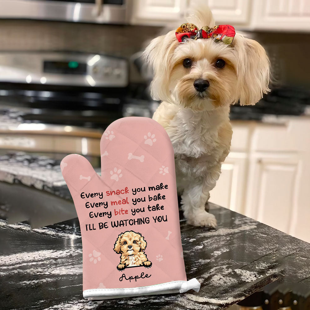 Custom Every Snack You Make Oven Mitts & Potholder, Pet Lover Gift YHN-THUY